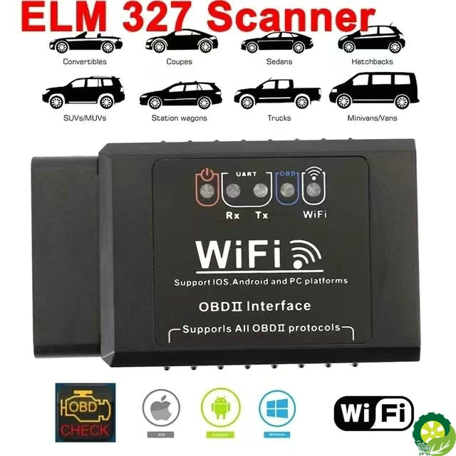 WIFI ELM327 V 1.5 Scanner for iPhone IOS /Android Auto OBDII OBD 2 ODB II ELM 327 V1.5 WI-FI Code Reader Diagnostic Tool