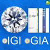0.3ct  0.5ct 1ct Round Lab Grown Diamond  CVD HPHT IGI GIA Certificate