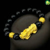 999 Real Gold Pixiu Obsidian Red Agate Bracelet Bracelet Transfer Bead Bracelet