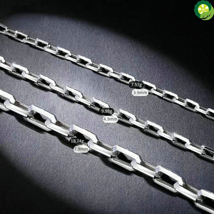 PT950 Platinum Bracelet Men's White Gold Cross Chain Simple Atmosphere Cool Hand Bracelet TIANTIAN LIFE Market Place
