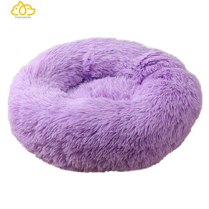 Dog Bed Long Plush Dount Basket Calming Cat Beds Hondenmand Pet Kennel House Soft Fluffy Cushion Sleeping Bag Mat for Large Dogs TIANTIAN LIFE Market Place