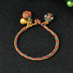 Colorful Rope Lucky Bracelet Golden Swallowing Beast Ancient Gold Roasted Blue Hand String Bracelet TIANTIAN LIFE Market Place