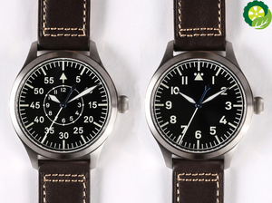 Automatic Movement Pilot Watch with Black Dial and 42mm Case waterproof 300M TIANTIAN LIFE