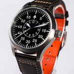 Automatic Movement Pilot Watch with Black Dial and 42mm Case waterproof 300M TIANTIAN LIFE