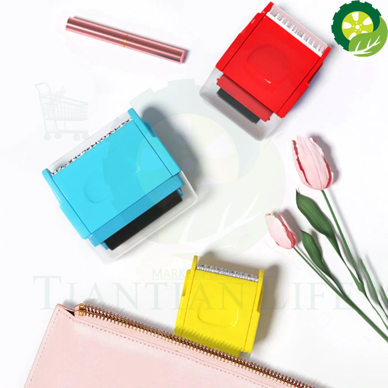 Stamp Seal Roller Theft Protection Code Guard Your ID Confidentiality Package Private Information Confidential Seal TIANTIAN LIFE