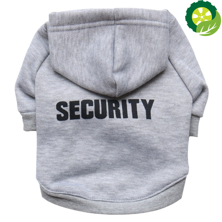 Security Cat Clothes Pet Cat Coats Jacket Hoodies For Cats Outfit Warm Pet Clothing Rabbit Animals Pet Costume for Dogs 30 TIANTIAN LIFE