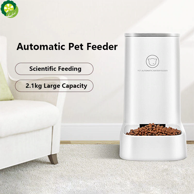 Automatic Feeder for Pet Dog Cat Water Dispenser Fountain Plastic Safety 2.1kg/3.8L TIANTIAN LIFE