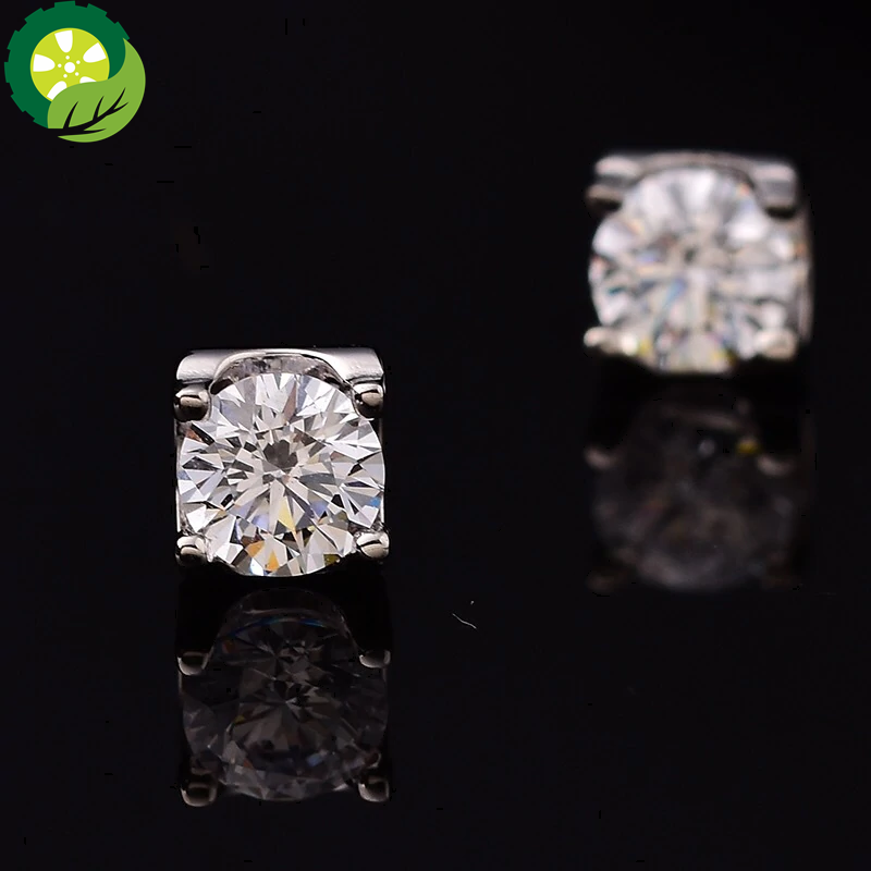 D Color 1ct Carat Clarity vvs 4 Claw Moissanite Stud Sterling Silver Earrings 1ct with GRA Certificate TIANTIAN LIFE Market Place