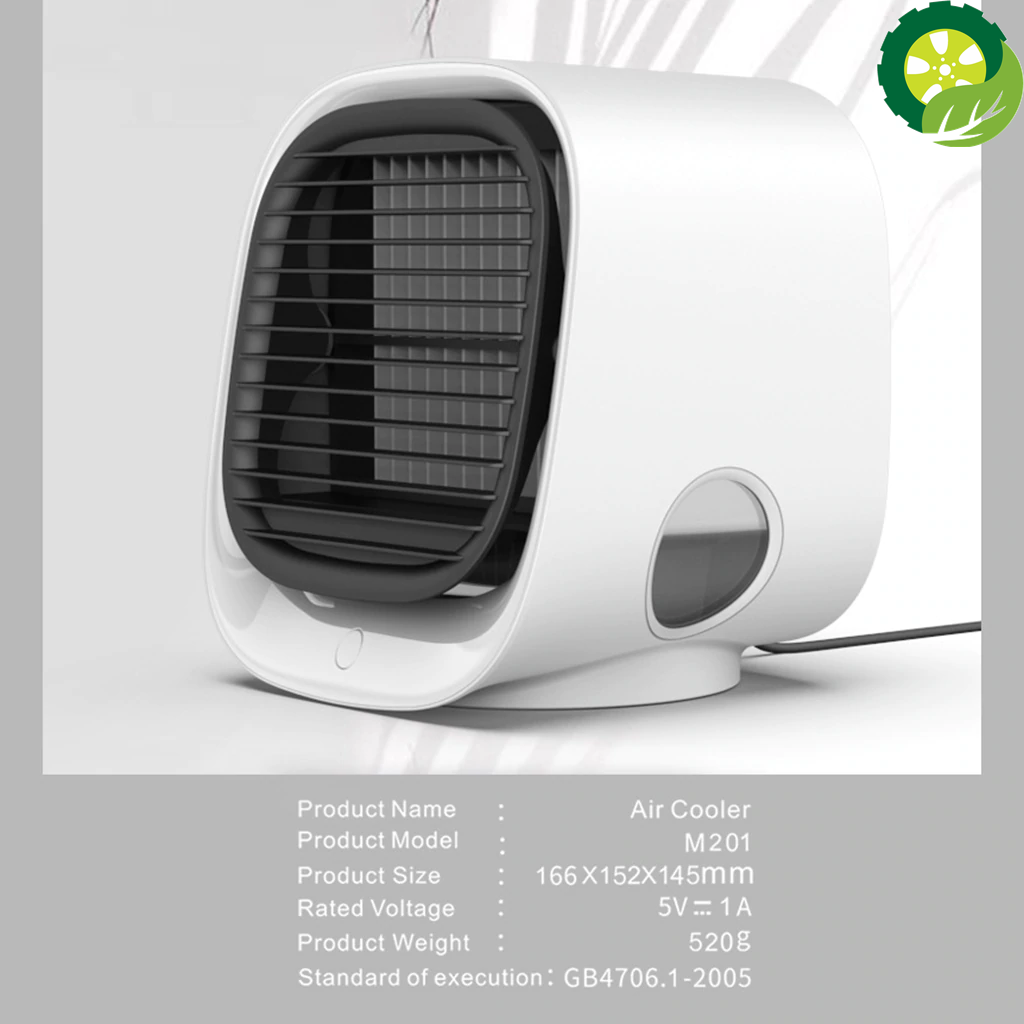 Air Cooler Fan Mini Desktop Multifunction Air Conditioner with Night Light Mini USB Water Cooling Fan Humidifier Purifier TIANTIAN LIFE Market Place