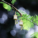 Natural  Hetian white jade earrings Chinese retro palace elegant charm brand jewelry TIANTIAN LIFE Market Place