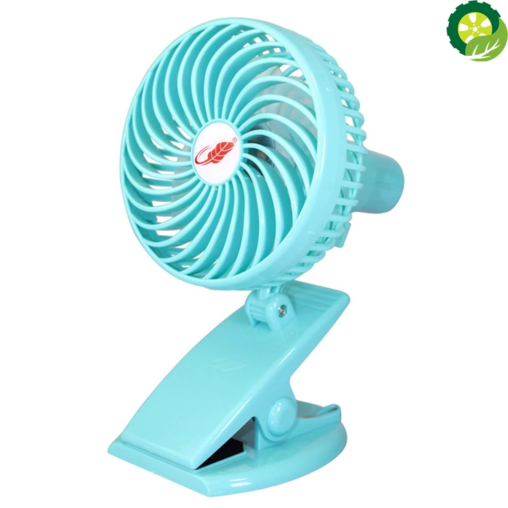 Mini Mute Clip Fan Rechargeable Silent 4 Blades Baby Stroller Portable Air Cooling 3 Speeds Desk USB Fan with USB Output TIANTIAN LIFE Market Place