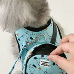 Luxury Pull Bag Dogs Collar And Harnesses With Leash Set Pet Running Lead Safety Fashion Cat Small Medium Backpack School Bags TIANTIAN LIFE Market Place