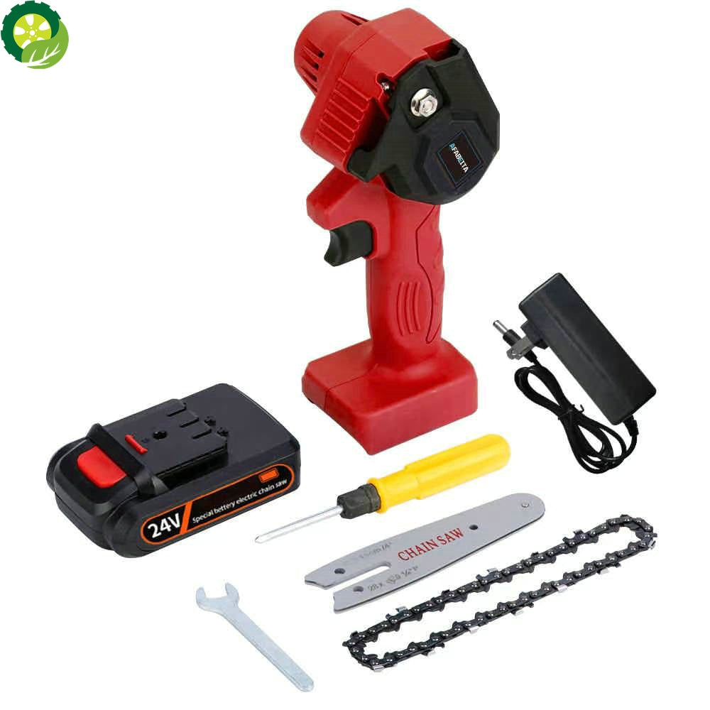 Mini Electric Saw Chainsaw 24V With Battery For Woodworking Garden Tools TIANTIAN LIFE Market Place