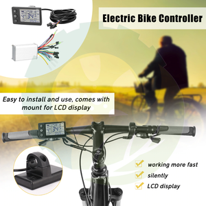Electric Bike Controller 24V-48V/36V-60V 350W Brushless E-bike Controller with LCD Display Bicycles Scooter Controller TIANTIAN LIFE Market Place