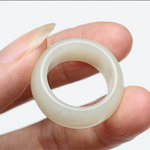 Natural  hetian white jade ring hand-carved exquisite rings TIANTIAN LIFE Market Place