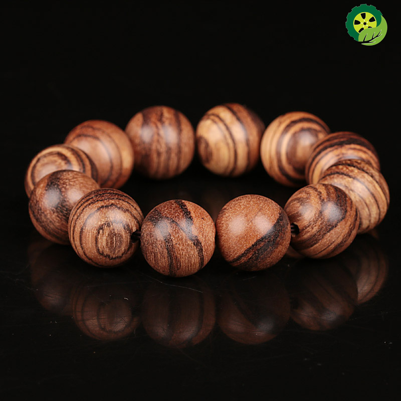 Agarwood Wooden Bracelets Tiger Pattern Buddha Round Beads Hand String Jewelry for Men TIANTIAN LIFE Market Place