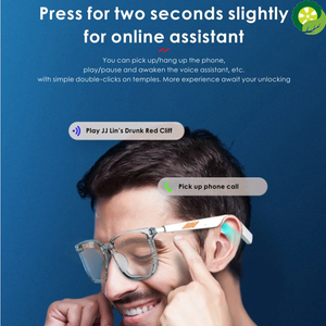 TTL Smart glasses intelligente Android Bluetooth 5.0 AI Eyewear TWS Wireless Music Earphones Anti-blue Polarized lens Sunglasses TIANTIAN LIFE Market Place