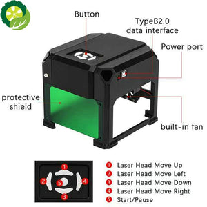 Mini CNC Machine Desktop Laser Engraver DIY Printer Cutter Woodworking Engraving Laser pro machine TIANTIAN LIFE Market Place