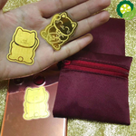 Au999.9 Gold Foil Lucky Cat Mobile Phone Decoration Sticker TIANTIAN LIFE Market Place