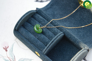 Natural Hetian jade small RuYi pendant necklace Chinese style retro pendant necklace TIANTIAN LIFE Market Place