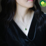 Hetian jade gourd Pendant Necklace Chinese style retro elegant charm small fresh romantic brand jewelry TIANTIAN LIFE Market Place