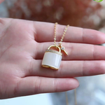 Hetian Jade Small Lock Chain Temperament High-Quality Necklace Pendant TIANTIAN LIFE Market Place