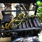 Stackable Open Mining Rig Frame Mining ETH/ETC/ZEC Ether Accessories Tools for 6/8/12 GPU Crypto Coin Bitcoin Rack Only TIANTIAN LIFE Market Place