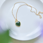 Natural Hetian jade love heart romantic charm design pendant necklace TIANTIAN LIFE Market Place
