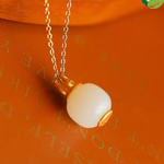 Natural Hetian white jade Chinese classical charm lady Pendant Necklace TIANTIAN LIFE Market Place