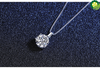 1ct 6.5mm EF Round Moissanite 925 Sterling Silver Moissanite Necklace Diamond Test Passed Fine Jewelry TIANTIAN LIFE Market Place