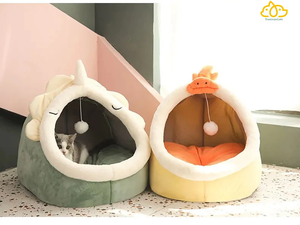 Sweet Cat Bed Warm Pet Basket Cozy Kitten Lounger Cushion Cat House TIANTIAN LIFE Market Place