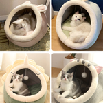 Sweet Cat Bed Warm Pet Basket Cozy Kitten Lounger Cushion Cat House TIANTIAN LIFE Market Place