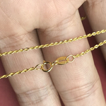 Genuine 18k Gold Twisted Chain Simple Temperament Style Rope Chain AU750 Real Gold Necklace Fine Jewelry TIANTIAN LIFE Market Place