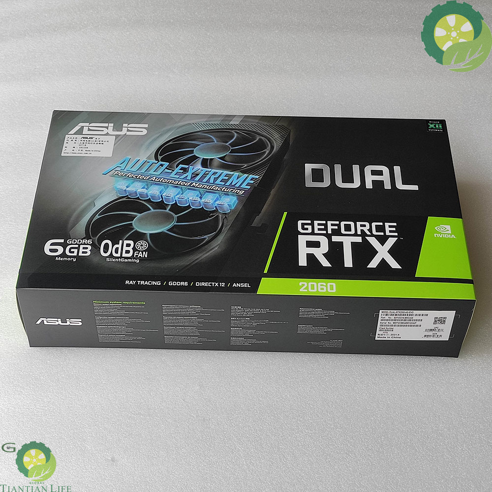 ASUS GeForce RTX 2060 Dual 6G EVO GDDR6 Graphics Cards TIANTIAN LIFE Market Place