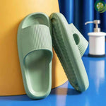 2021 Summer Non-slip Flip Flops Thick Platform Bathroom Home Slippers Soft Sole EVA Indoor Slides Sandals TIANTIAN LIFE Market Place