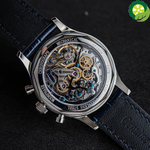 Limited Edition-Chronograph Mechanical Seagull Movement st1901 Swan neck Sapphire Crystal Steel Metal bracelet Watches TIANTIAN LIFE Market Place