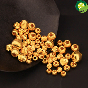 1pcs 24K Yellow Gold Pendant Lucky 3D Hard Gold Transfer Brushing Beads 3mm8mm10mm12mm TIANTIAN LIFE Market Place
