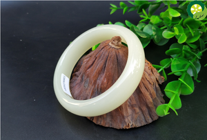 Natural White Jade Bangle Amulet Gifts Fine Jewelry TIANTIAN LIFE Market Place