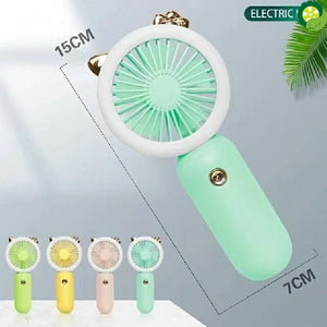 Mini Portable Fan USB Rechargeable Night Light Cooling Handheld Fan Three Speed Adjustable TIANTIAN LIFE Market Place