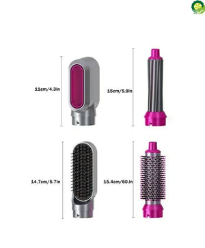 5 In 1 Electric Hair Dryer Brush Hot Air Styler Blow Negative Ions Dryer Comb Hair Curler Straightening Curling Styling Tool TIANTIAN LIFE Market Place
