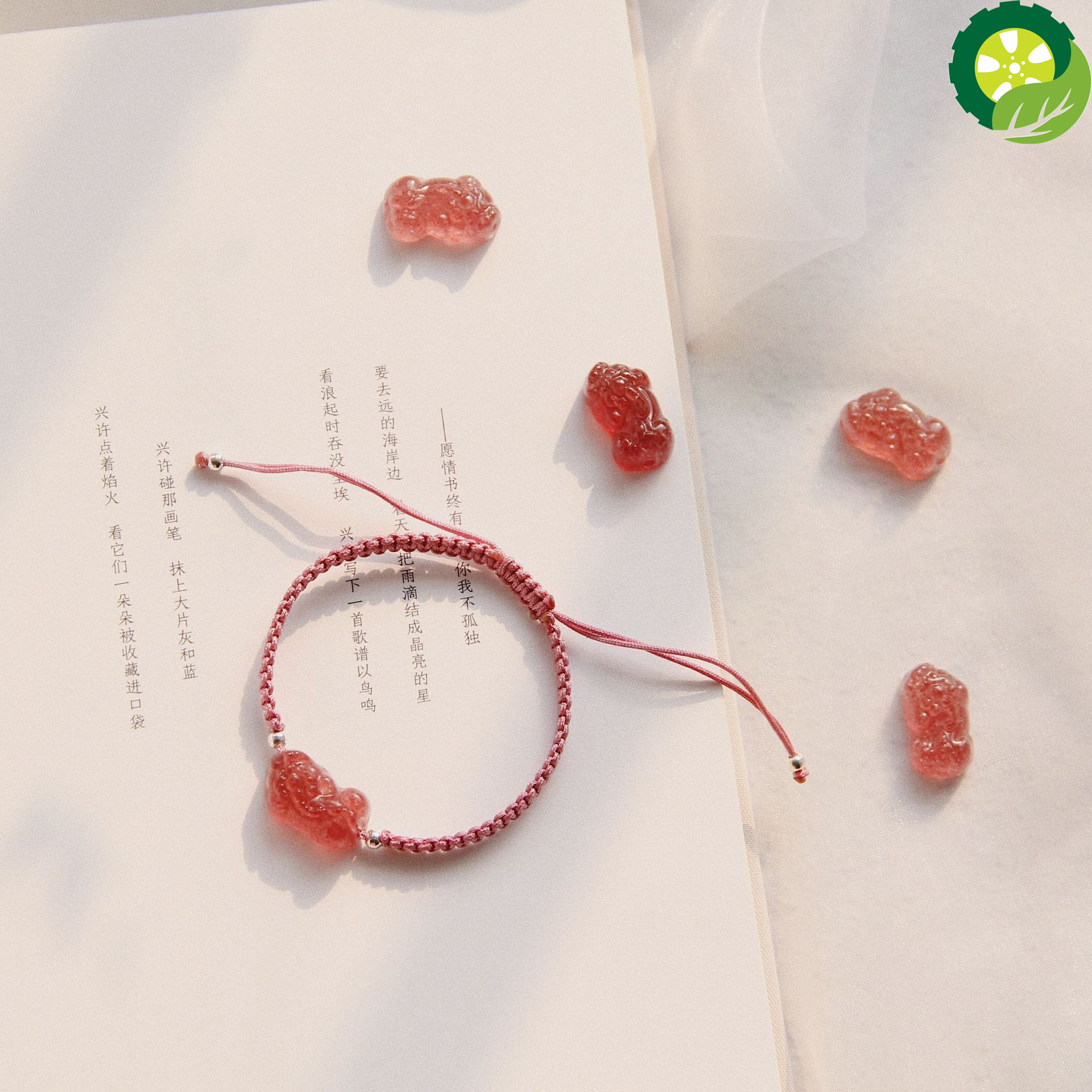 Handmade Natural Rose Quartz Crystal Lucky PiXiu Bracelet TIANTIAN LIFE Market Place