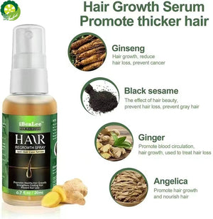 Hair Growth Essential Oil Products Anti Hair Loss Treatment Serum Care Dry Frizz Repair Damage Nourish Hair Root Oil TIANTIAN LIFE Market Place
