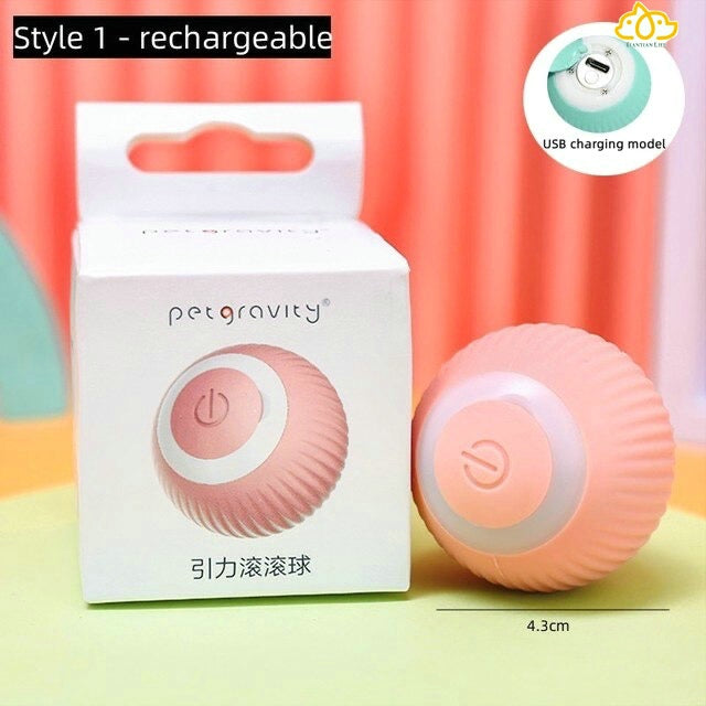 Automatic Electric Rolling Smart Toys ball for Cats Training Self-moving Kitten Toys Indoor Interactive Playing TIANTIAN LIFE Market Place