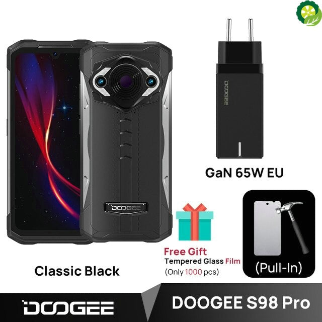 DOOGEE S98 Pro Rugged Phone Thermal Imaging Camera Phone 20MP Night Vision Cellphone Helio G96 8+256GB 6.3" TIANTIAN LIFE Market Place