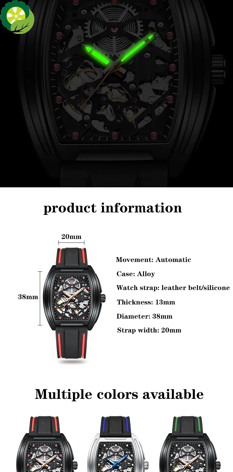 New 2020 Men's Watch Classic Business Men's Mechanical Watch Carnival Waterproof Sports Chronograph TIANTIAN LIFE