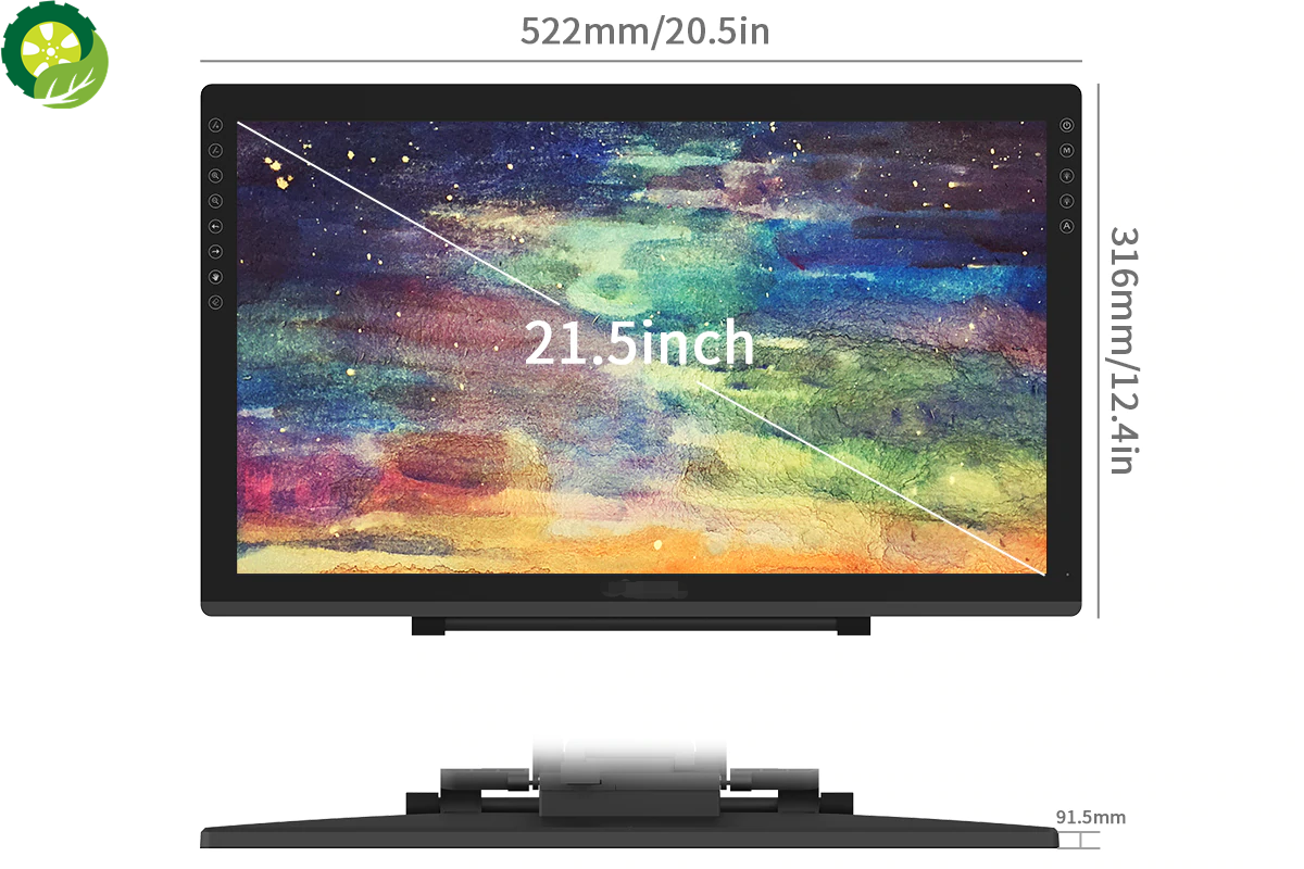 PD2200 21.5 Inches 92%NTSC Graphic Drawing Tablet  Monitor Pen display with Tilt-Support Battery-Free 8192 Pen Pressure TIANTIAN LIFE Market Place