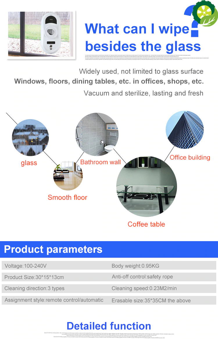 Household Robot Window Cleaner Vacuum Cleaner Automatic Cleaning Electric Washing Machine Robot Window Cleaner TIANTIAN LIFE Market Place