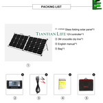100W 160W 200W Foldable Solar Panel 10A/20A 12V Controller folding solar panel Cell/System Charger Solar Panel TIANTIAN LIFE Market Place