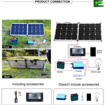 100W 160W 200W Foldable Solar Panel 10A/20A 12V Controller folding solar panel Cell/System Charger Solar Panel TIANTIAN LIFE Market Place