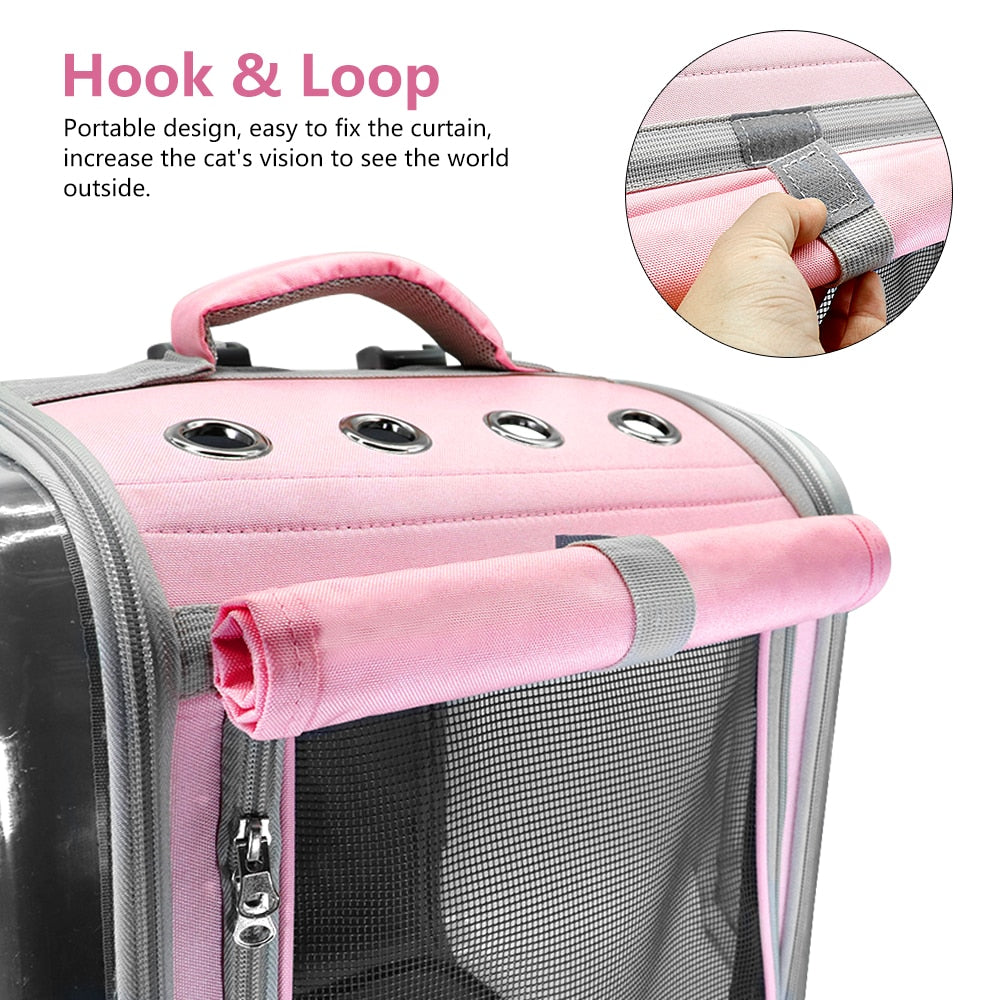 Pet Cat Carrier Backpack Breathable Cat Travel Outdoor Shoulder Bag For Small Dogs Cats Portable Packaging Carrier TIANTIAN LIFE